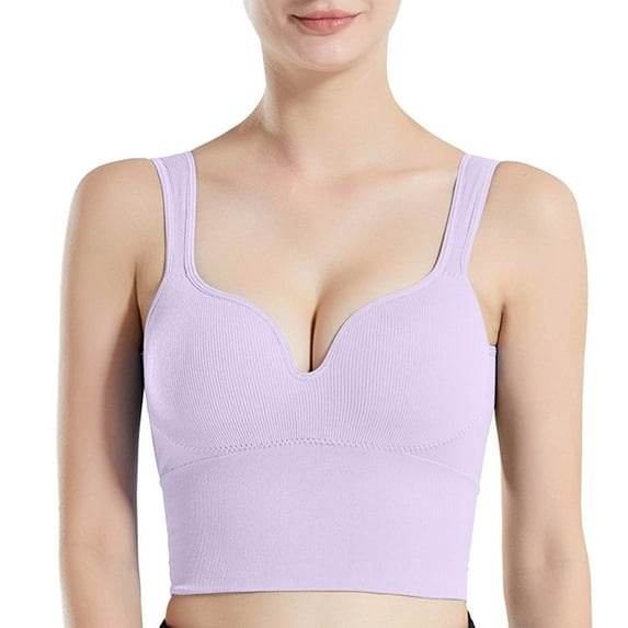 BYHONG Womens Front Closure Bra Racerback Plus Size Unlined Underwire Full Coverage Bras Bra for Women M