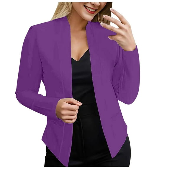 BYHONG Womens Ladies Cardigan Solid Long Sleeve Pocket Coat Outerwear Trench Coat Jackets for Women XL