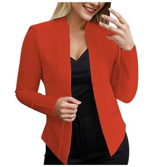 BYHONG Womens Ladies Cardigan Solid Long Sleeve Pocket Coat Outerwear Trench Coat Jackets for Women RD3 S