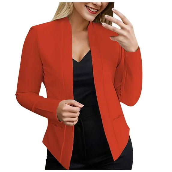 BYHONG Womens Ladies Cardigan Solid Long Sleeve Pocket Coat Outerwear Trench Coat Jackets for Women RD3 XXL