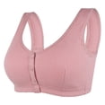 thumbnail image 1 of BYHONG Womens No Steel Ring Front Close Bra T Back Plus Size Seamless Unlined Bra for Large Bust Women's&nbsp;bras A 44, 1 of 8