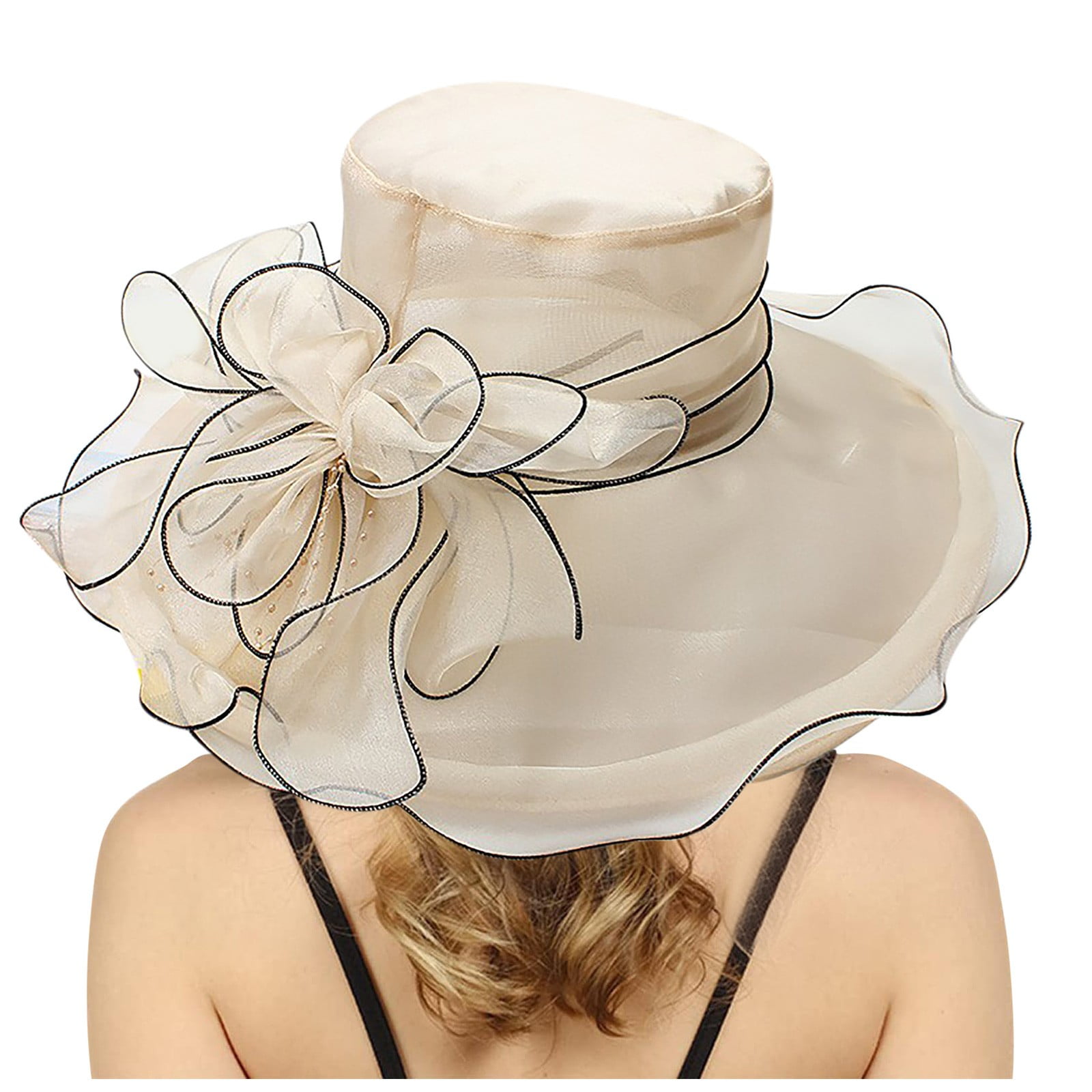 Women Summer Flower Dual-side Wearing Sunproof Hat