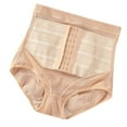 thumbnail image 1 of BYHONG Womens Thin High Waisted Shaping Waist Waist Waist Lifting Beauty Underwear Womens&nbsp;Panties Beige L, 1 of 7