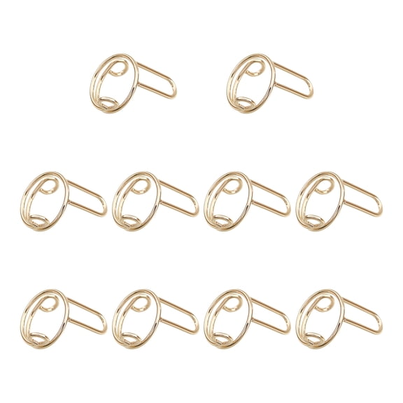 BYHONG Wudu Nail Rings Non Tarnish 10PCS Adjustable No Glue No Women Gift Ring Set for HALAL NAILS Decoration (10 Pieces) Rings for Women Pack Gold One Size