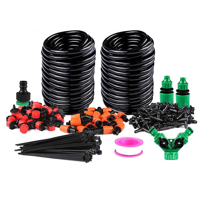BYHX 30m Garden Porous Soaker Hose Automatic Drip Leaky Watering System