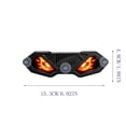 thumbnail image 1 of BYJKING Solar Devil LED Car Ornament, 6.02*1.89 IN Dynamic Dashboard Figure with Lighted Expression for Halloween Auto Decor and Gifts Red, 1 of 5