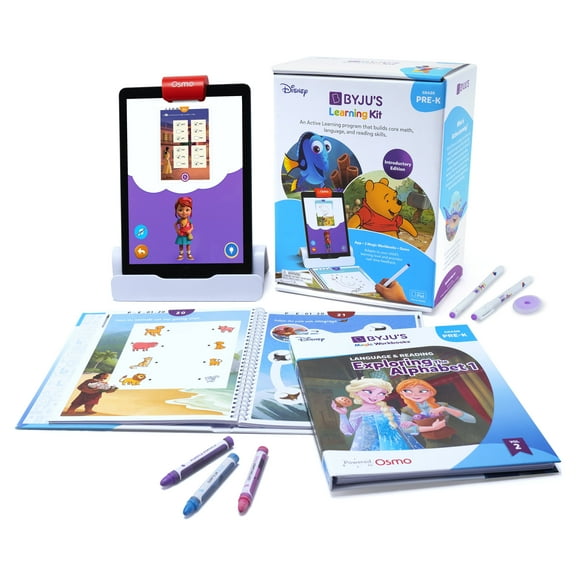 BYJUS Learning Kit: Disney, Pre K, Introductory Edition, Preschool Workbooks Age 3, 4, 5, Pre K Learning Toys, Preschool Learning Games, Math Games, Puzzles, Phonics, Sight Words, Reading Workbooks