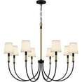thumbnail image 1 of Quoizel Bayside 8-Light Matte Black Chandelier, 1 of 8
