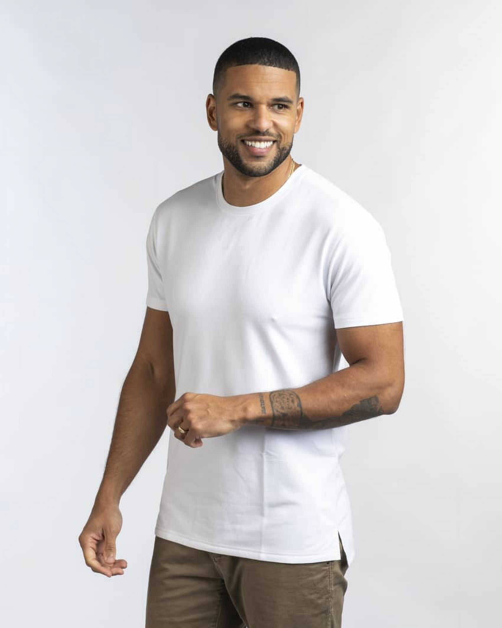 BYLT Premium Crew Men's Tshirt Short Sleeve White XXL