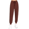 thumbnail image 1 of BYND AVG Womens Premium Knit Jogger Sweatpants with Drawstring Elastic Active Loungewear, 1 of 3