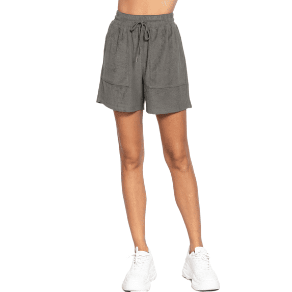 BYND AVG Womens Premium Terry Towelling Shorts with Drawstring