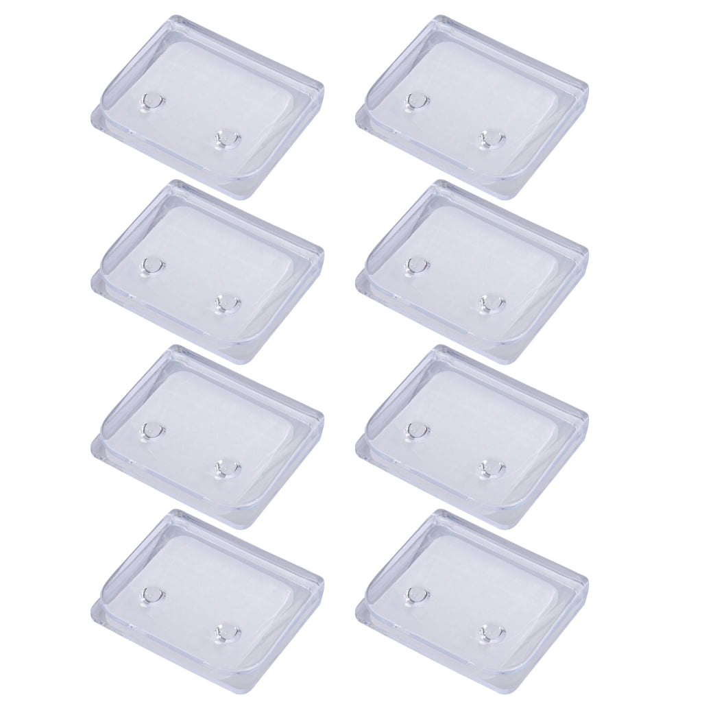 BYNNIX 2/4/8Pcs Shower Curtain Clips Shower Splash Guard Holder Clear ...