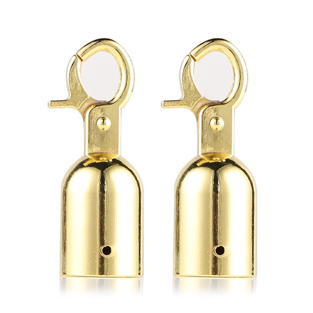 BYNNIX 2pcs Sturdy Stainless Steel Rope End Caps With Hook Designs for ...