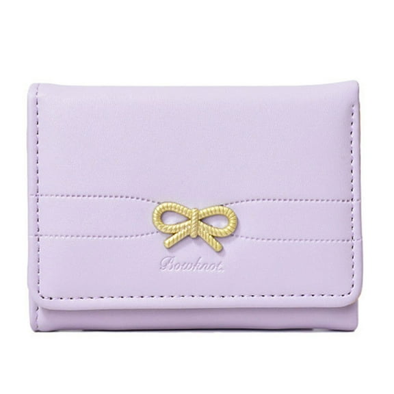 BYNNIX Compact Wallets for Women Trifold Clutches Fashion Pu Leather Purses Ladies Credit Card Holder Money Bag Travel Purses