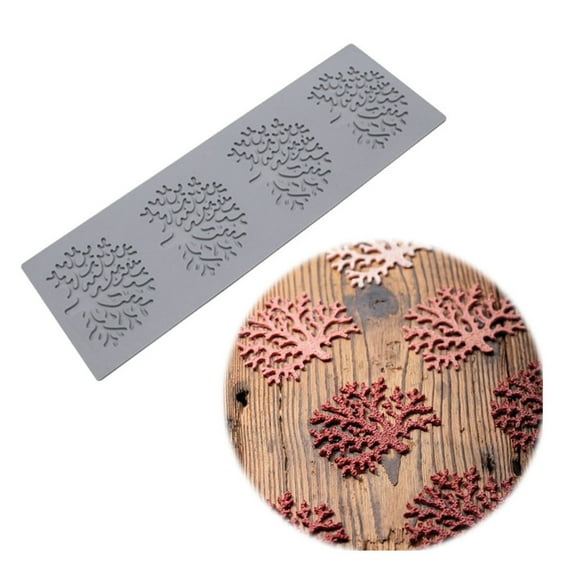 BYNNIX Fondant Moulds Leaf Shape Silicones Molds DIY Cake Baking Tool Cake Molds 5 Type to Choose for Chocolate Cake Decoration