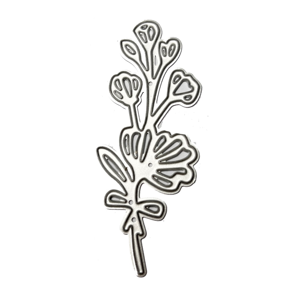 5pcs Leaf Fragment Metal Die Cuts For Card Making,Spring Leaves Flowr Card Cutting