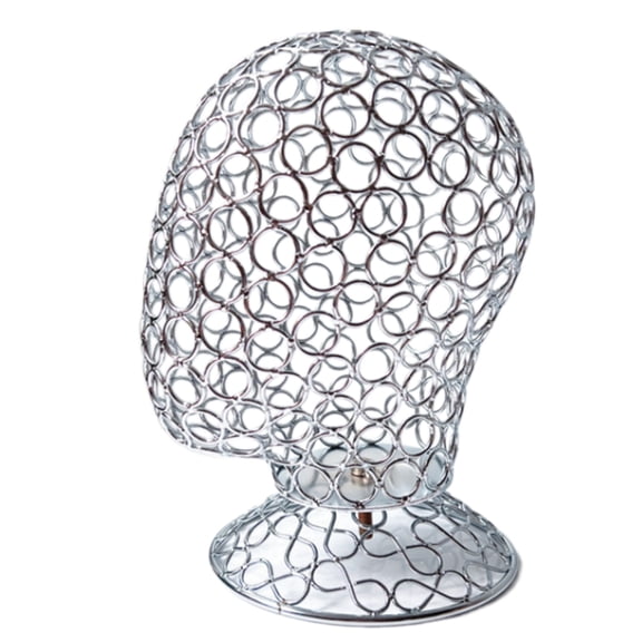 BYNNIX Metal Mannequin Head Wigs Stand Headdress Display Stand Iron Texture Suitable for Displaying Wigs Hats Caps and Headdres