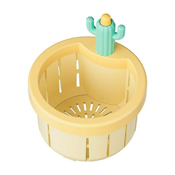 BYNNIX Upgrades Cactus Kitchen Strainer with Auto Dumping Function Cactus Sink Filter Net Upgrades for Sink Residues Filtrates