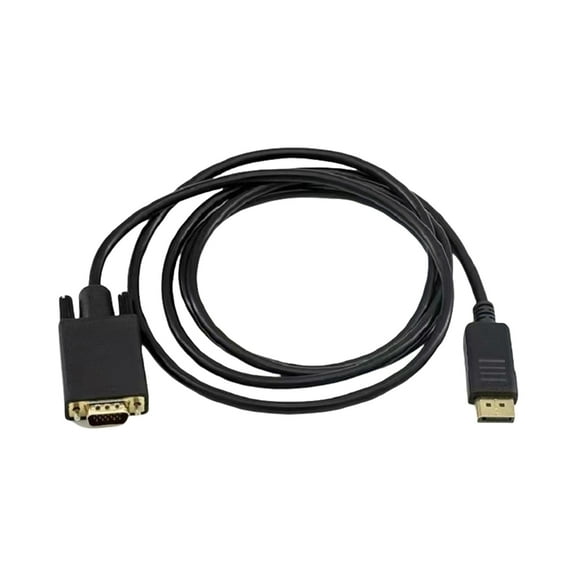 BYNNIX VGA to DisplayPort Cable 1080P VGA Computer to DisplayPort Monitors Adapter Male to Male Cord For Monitors Projector