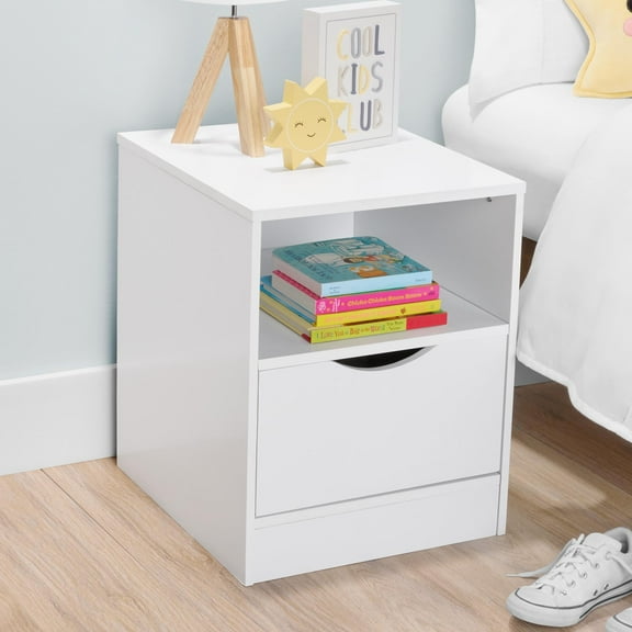 BYO Kids Nightstand with Drawer, White