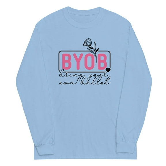 BYOB Long Sleeve Shirt (Light Blue, S)