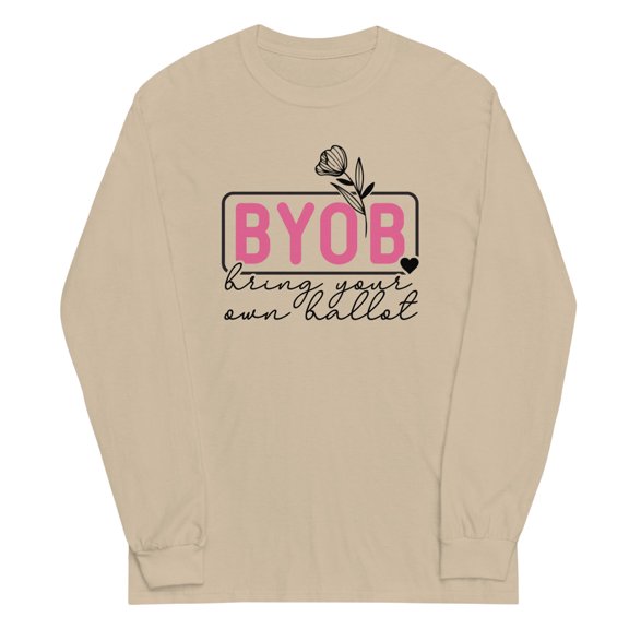 BYOB Long Sleeve Shirt (Sand, XL)