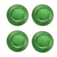 thumbnail image 1 of BYOBA Green Plates Set of 4 – Durable Reusable Everyday Dining Plates for Family Meals, Parties, Holidays and Kitchen Use, Modern Stackable Tableware, 1 of 6
