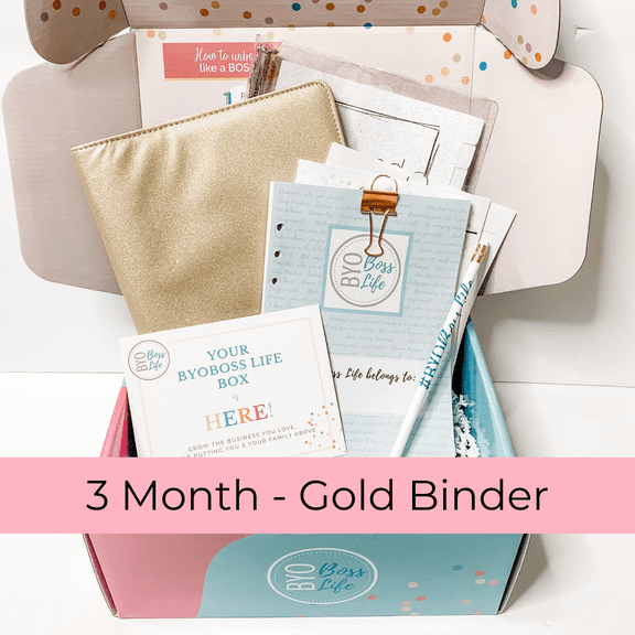 BYOBoss Life Planner System - 3 Month, Gold