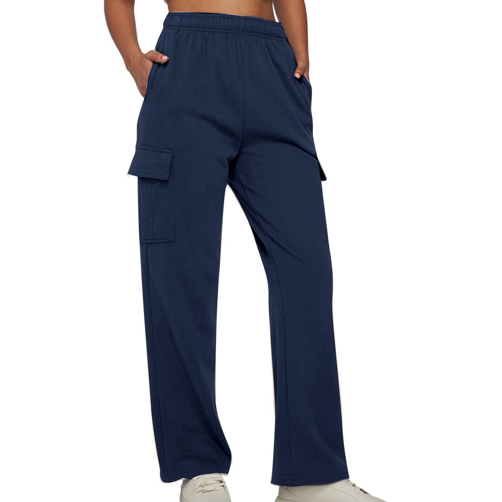 BYOIMUD Women's Comfortable Cargo Pants Savings Straight