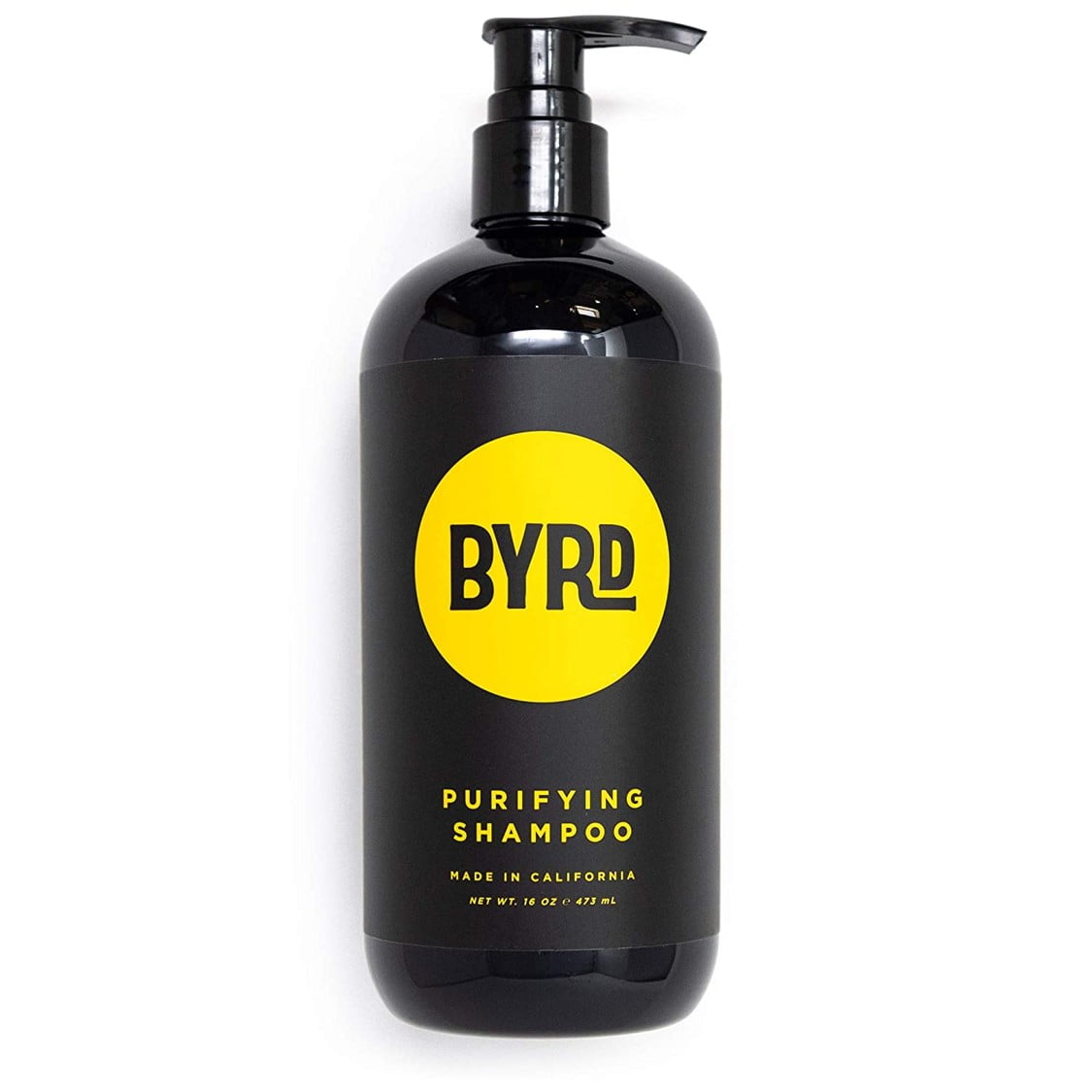 BYRD Purifying Shampoo, Clear Pump Bottle, 16 oz All Hair Types