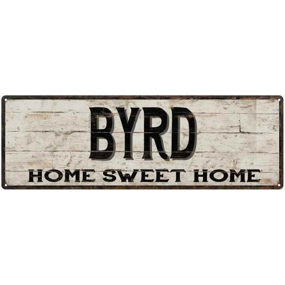 BYRD Rustic Home Sweet Home Sign Gift 8x24 Metal Decor 108240084311