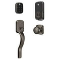 thumbnail image 1 of BYRD256CBARX0BP Key Free Assure Touchscreen Deadbolt with Ridgefield Passage Handleset and Trim Connected by August Oil Rubbed Bronze Permanent Finish, 1 of 5