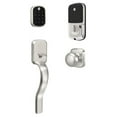 thumbnail image 1 of BYRD256CBARX619 Key Free Assure Touchscreen Deadbolt with Ridgefield Passage Handleset and Trim Connected by August Satin Nickel Finish, 1 of 5