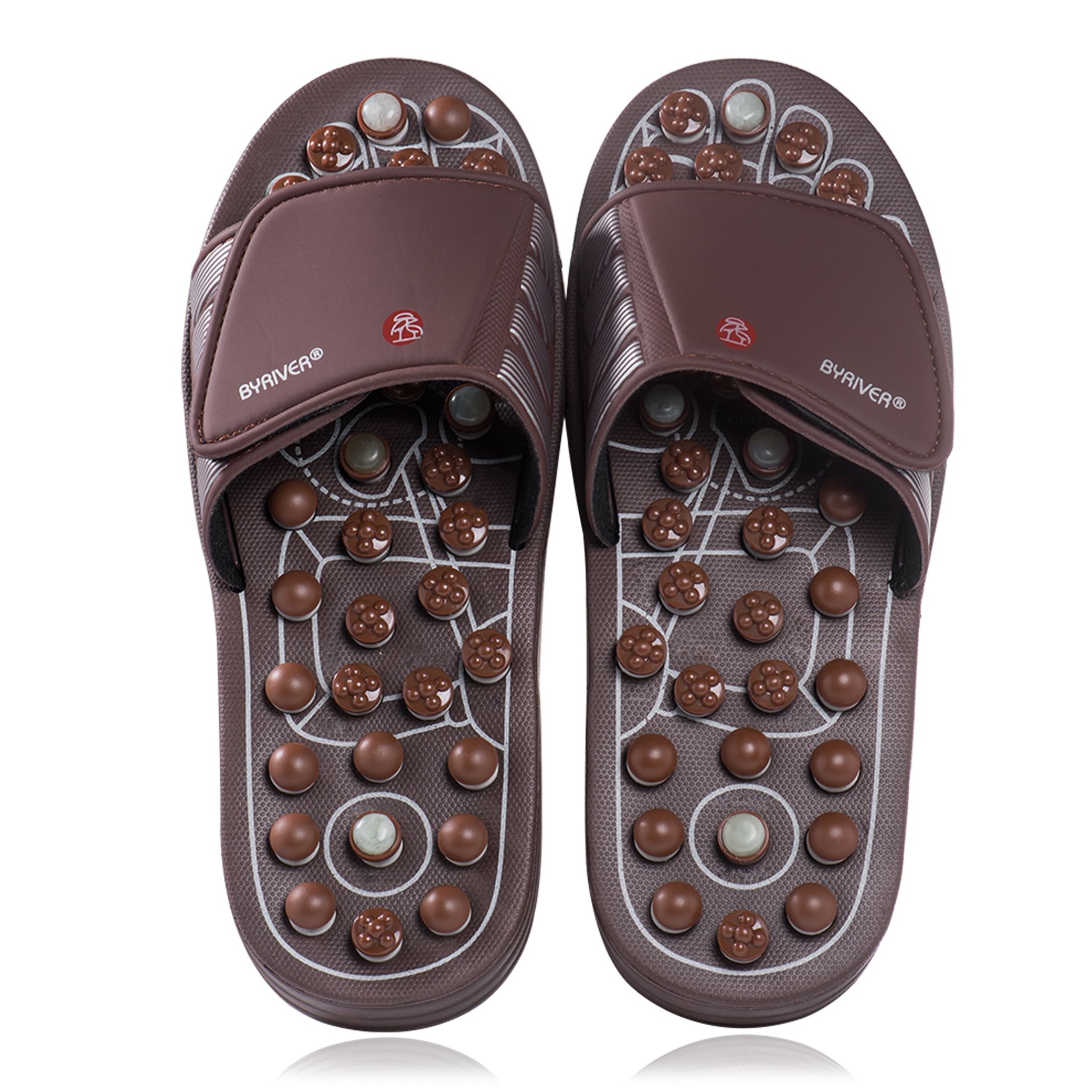 BYRIVER Acupressure Foot Massager for circulation, Massage Slippers Sandals Shoes for Men Women (03XS)