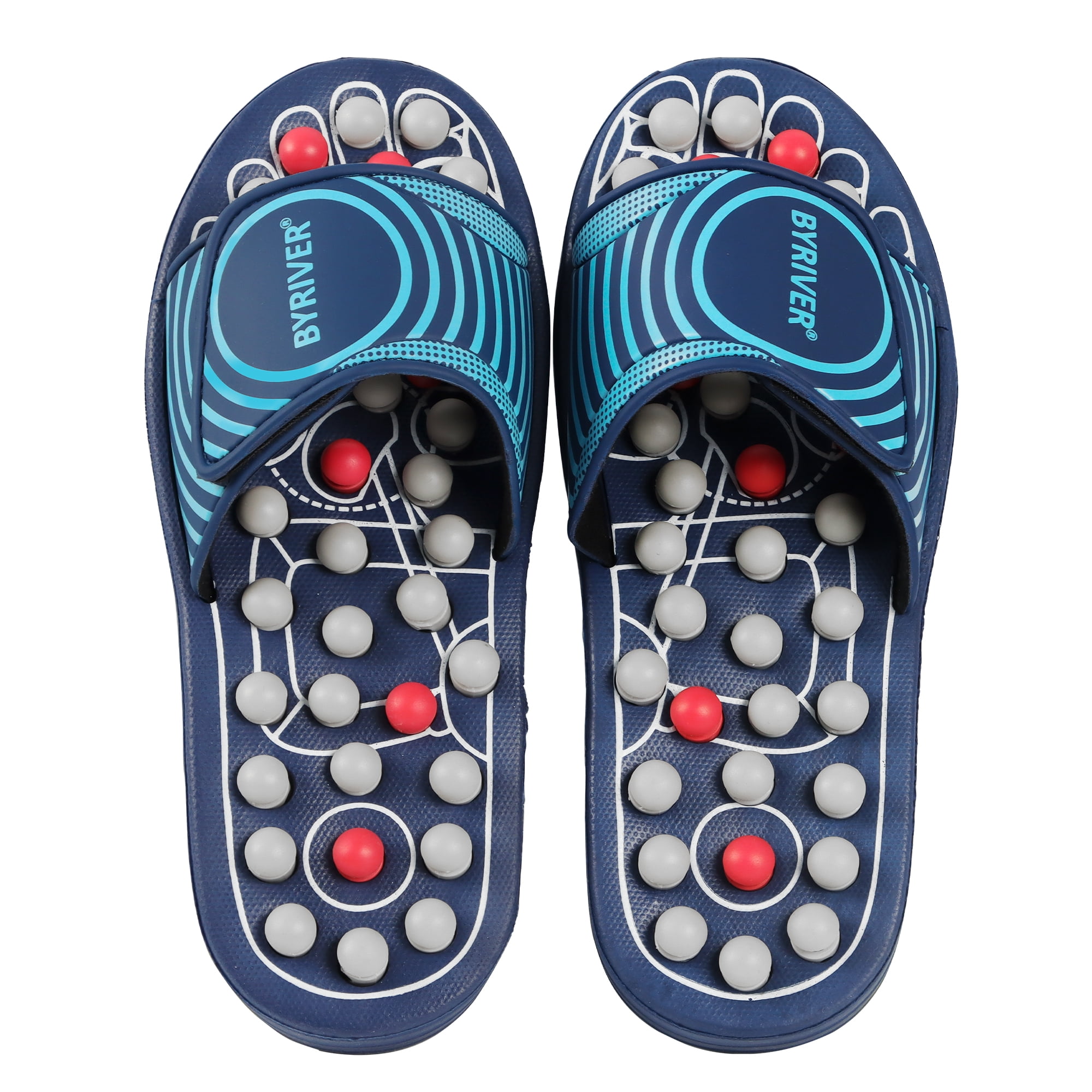 BYRIVER Acupressure Foot Massager for circulation, Massage Slippers Sandals Shoes for Men Women (05XS)