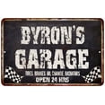 thumbnail image 1 of BYRON'S Garage Black Grunge Sign 8x12 Decor Gift 208120005134, 1 of 1