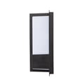 thumbnail image 1 of Southern Enterprises Byron Indoor/Outdoor LED Wall Sconce, 12-3/4"H, White Shade/Black Base, 1 of 7