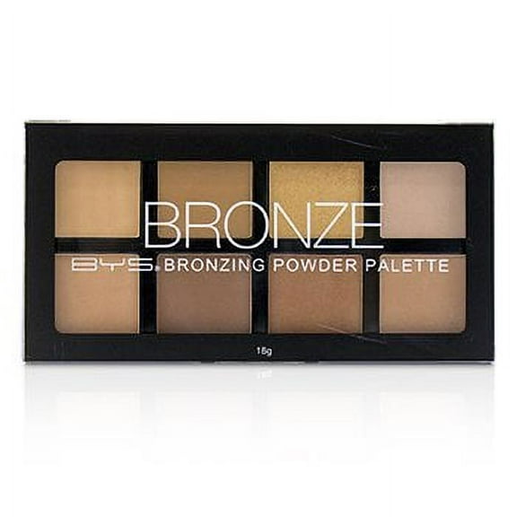 BYS Bronzing Powder Palette - 8 Color Shades - Bronze, Contour, Sculpt, Highlight Makeup Set, Matte & Shimmer Finish
