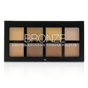 BYS Bronzing Powder Palette - 8 Color Shades - Bronze, Contour, Sculpt, Highlight Makeup Set, Matte & Shimmer Finish
