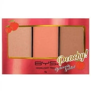 BYS Peach Highlighting Trio Palette 1 Matte and 2 Shimmering Shades makeup palette - Infused with a deliciously sweet peach fragrance