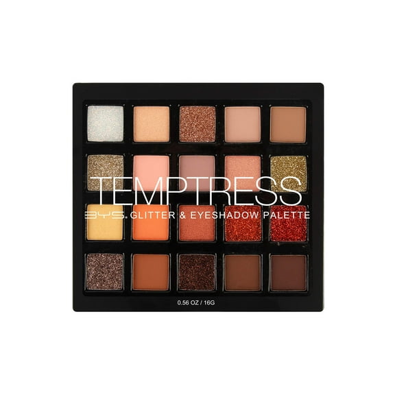 BYS Temptress Glitter & Eyeshadow Palette