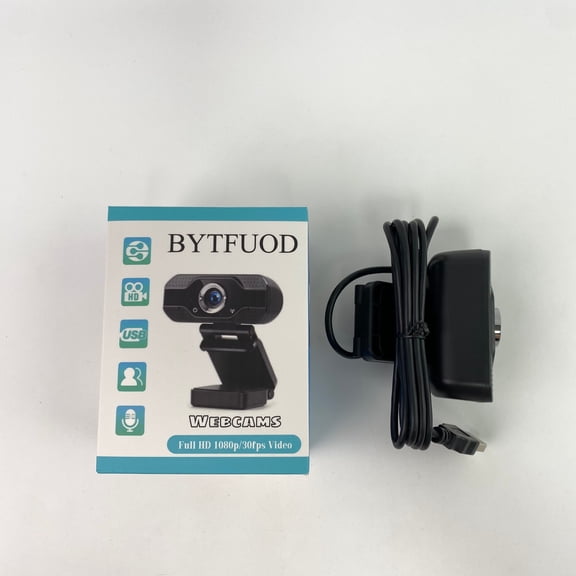 BYTFUOD Webcams, HD Pro Webcam, Widescreen Video Calling and Recording, 1080p Camera, Desktop or Laptop Webcam