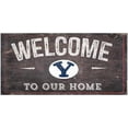 thumbnail image 1 of BYU Cougars 6" x 12" Welcome To Our Home Sign, 1 of 7