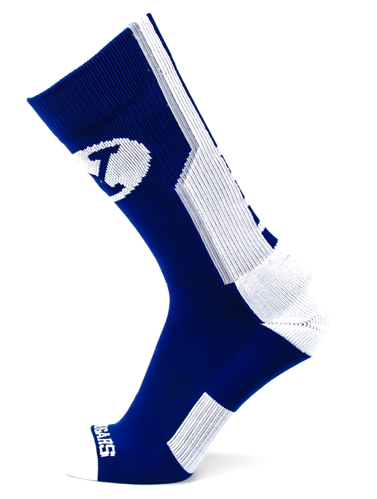 BYU Cougars Blue Sport Sock - Donegal Bay - Unisex - One Size - Crew