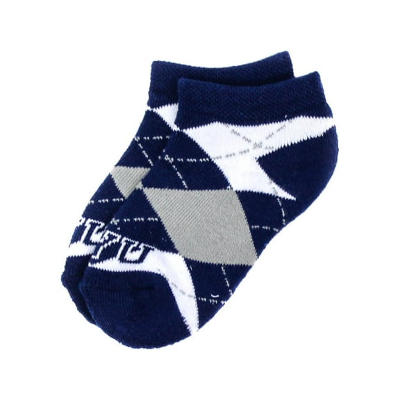BYU Cougars Child Argyle No Show, 1 Pack - Donegal Bay - Unisex - Child - No-Show