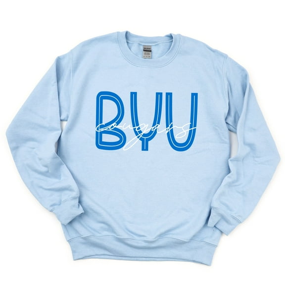 BYU Cougars Cursive - Women's Graphic Sweatshirt