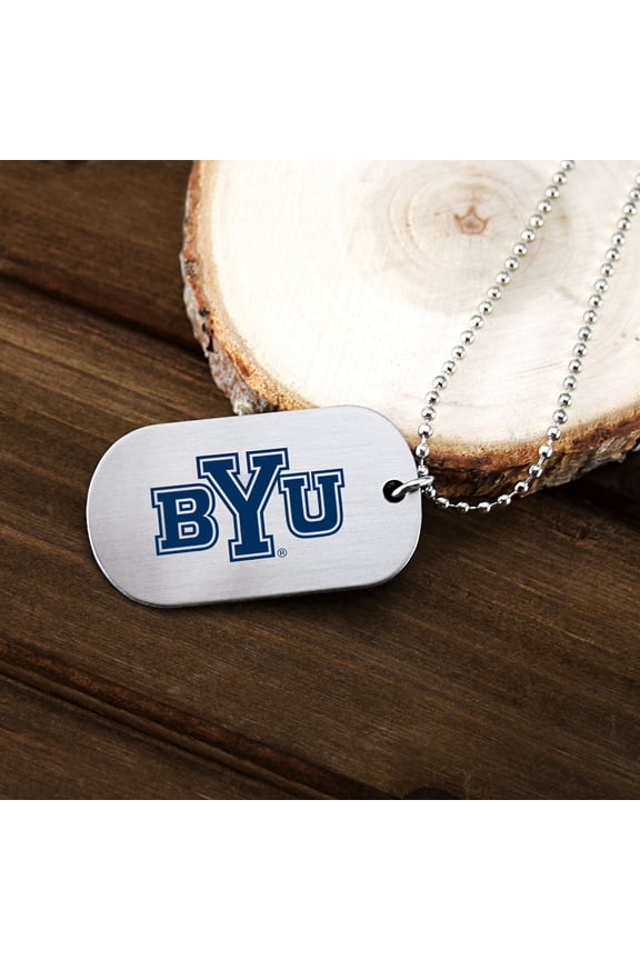 BYU Cougars Dark Blue Dogtag by Fan Frenzy Gifts