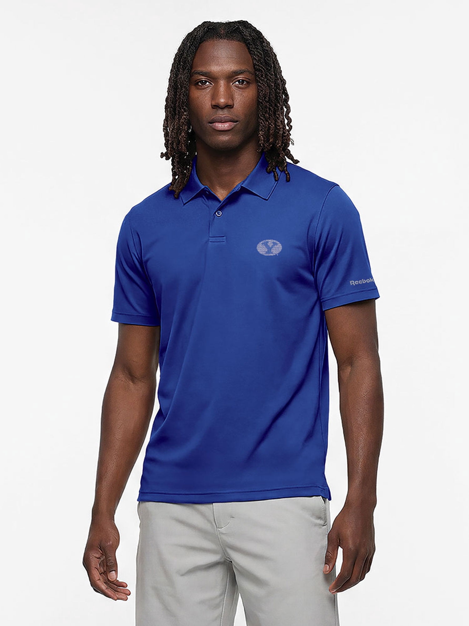 BYU Cougars Reebok Mens Short Sleeve Polo Shirt
