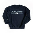 thumbnail image 1 of BYU Cougars Shadowed - Women's Graphic Sweatshirt, 1 of 16
