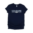 thumbnail image 1 of BYU Cougars Shadowed - Women's Short Sleeve Graphic T-Shirt, 1 of 11
